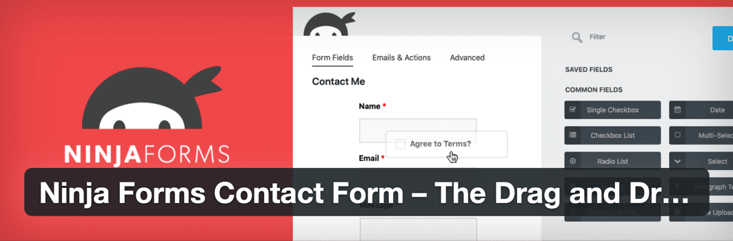 Use Ninja Forms to put Mailchimp forms on WordPress.org, while also opening up more customization settings