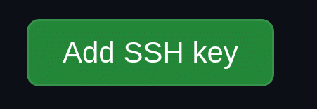 Bouton Ajouter une clé SSH.