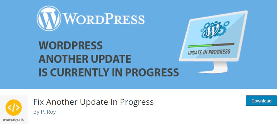 Plugin Fix Another Update in Progress 