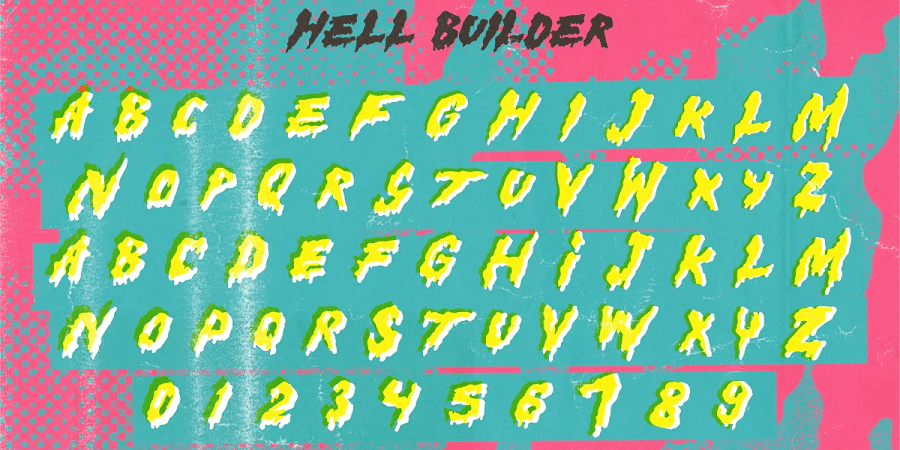 Fonte Hell Builder.