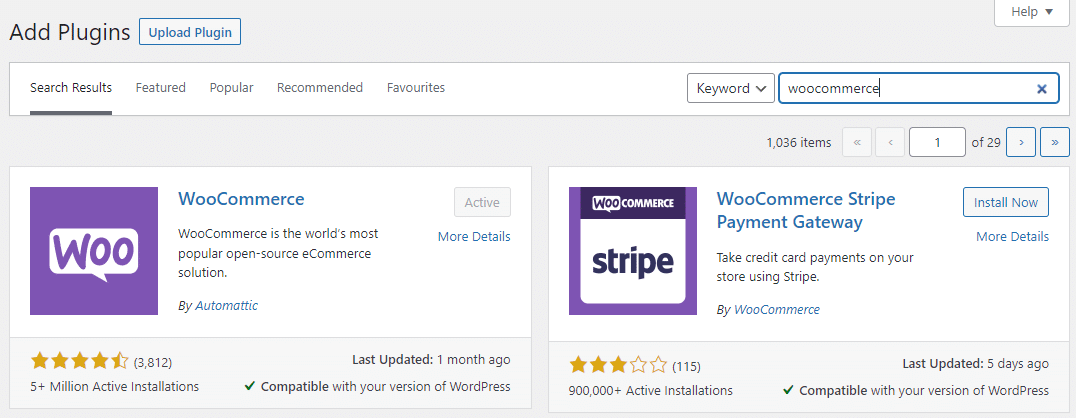 Installer WooCommerce.