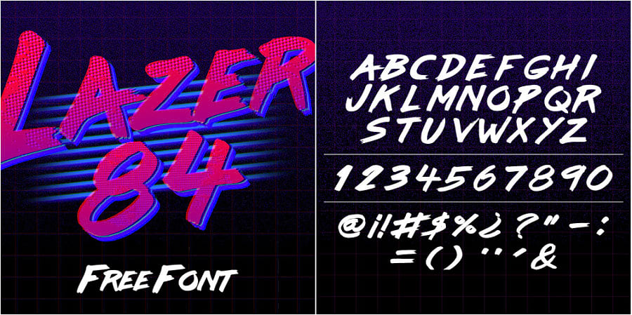 Font LAZER 84.