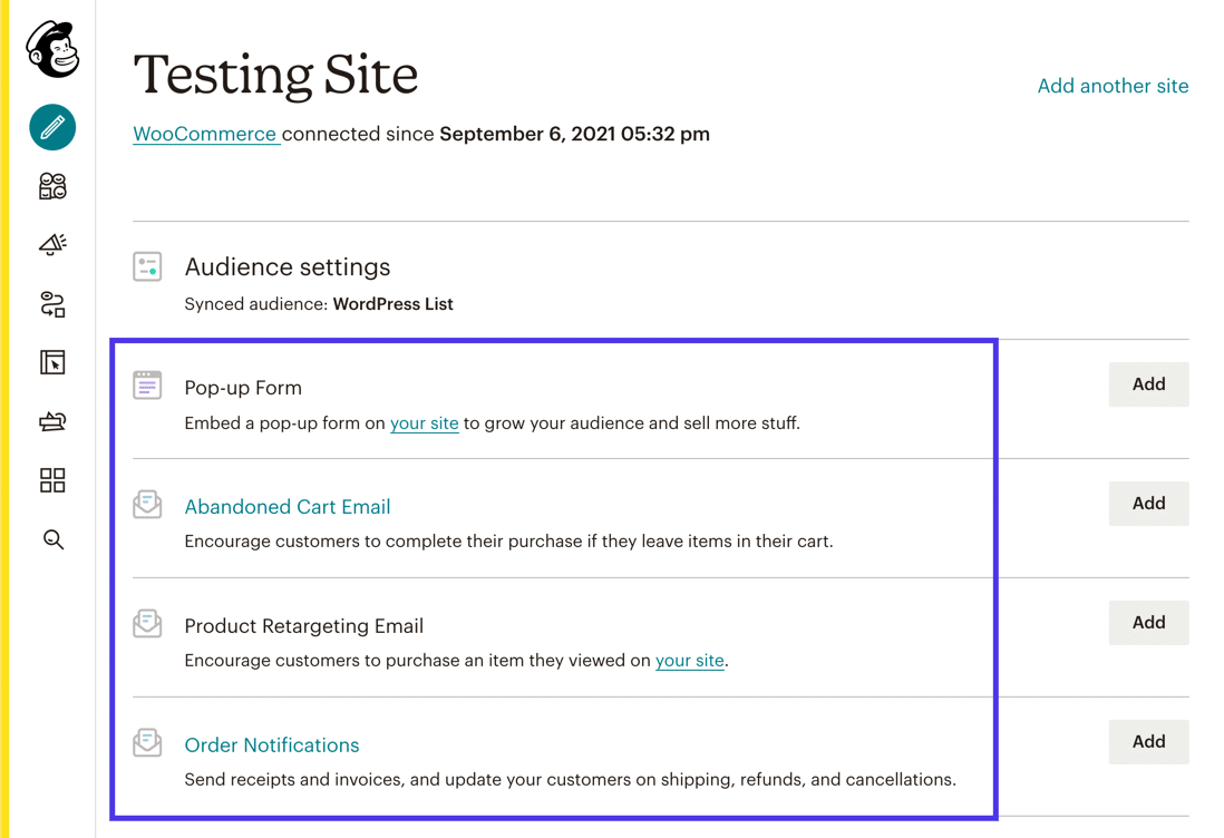 Hay bastantes herramientas disponibles para WooCommerce, como "Formularios emergentes", "Correos electrónicos de carros abandonados" y otras