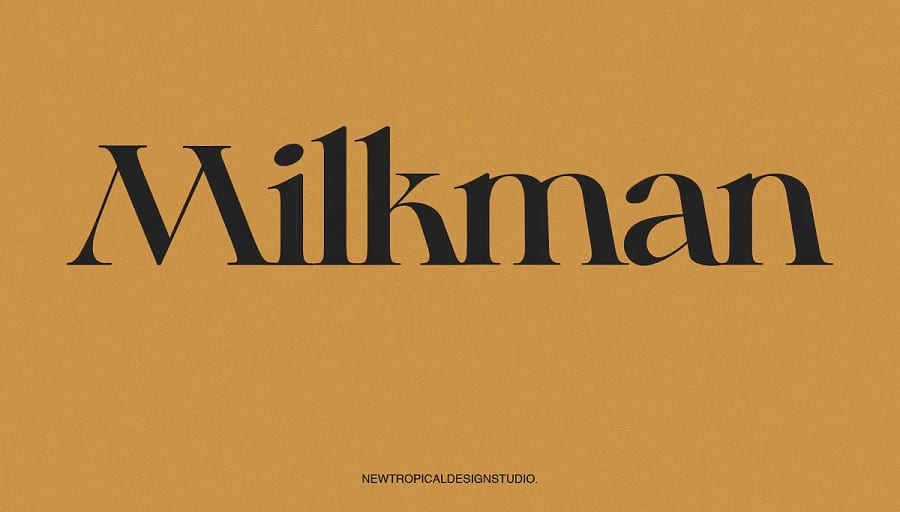 Milkman Schrift