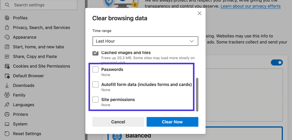 サイトアクセス許可やパスワードなど追加の項目もお忘れなく