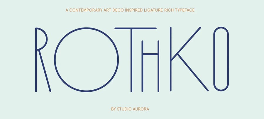 Rothko font.