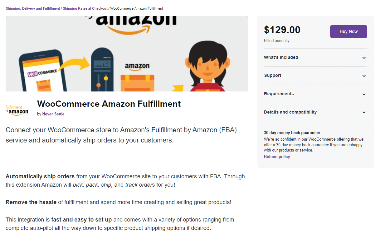 L’estensione WooCommerce Amazon Fulfillment