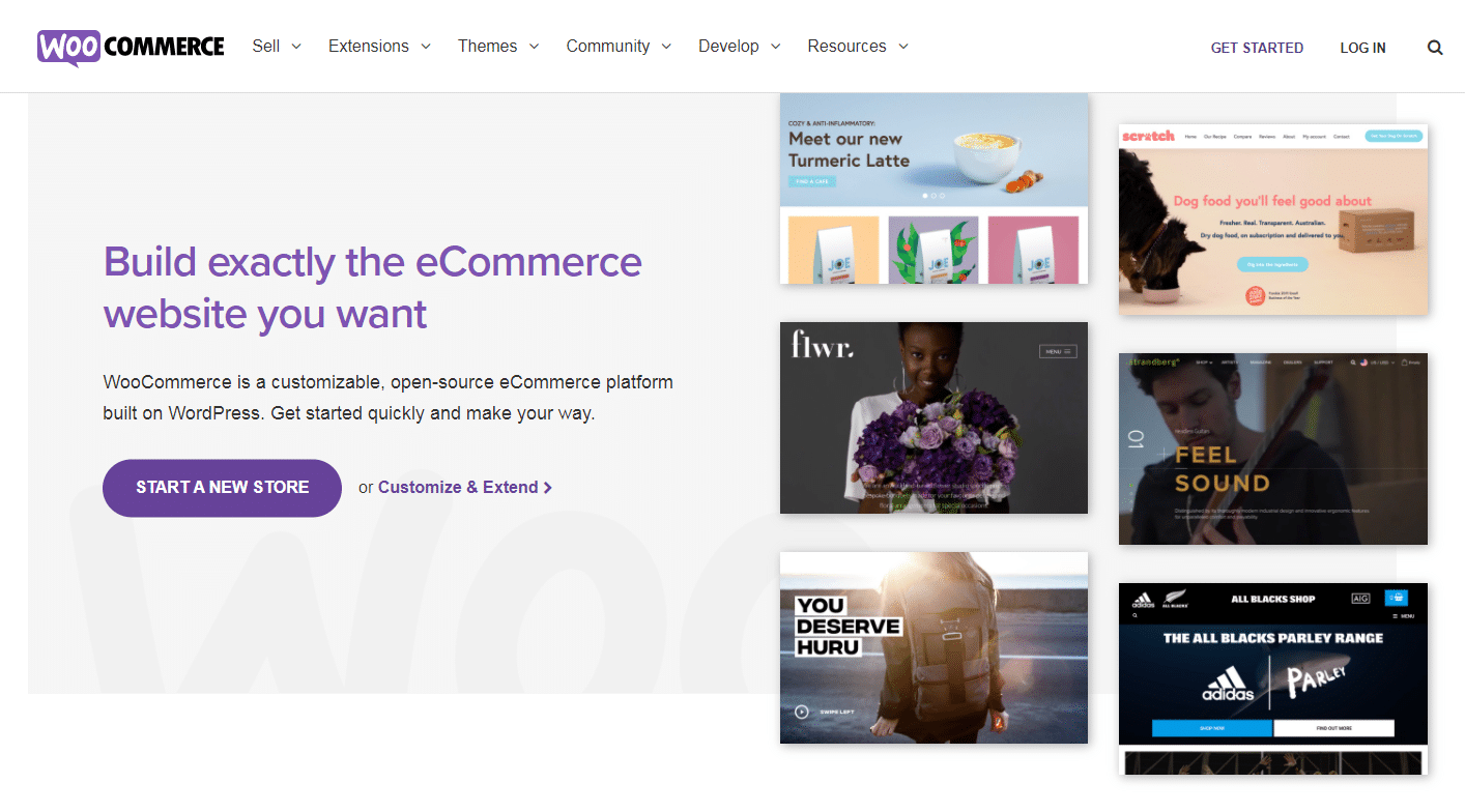 WooCommerce home page
