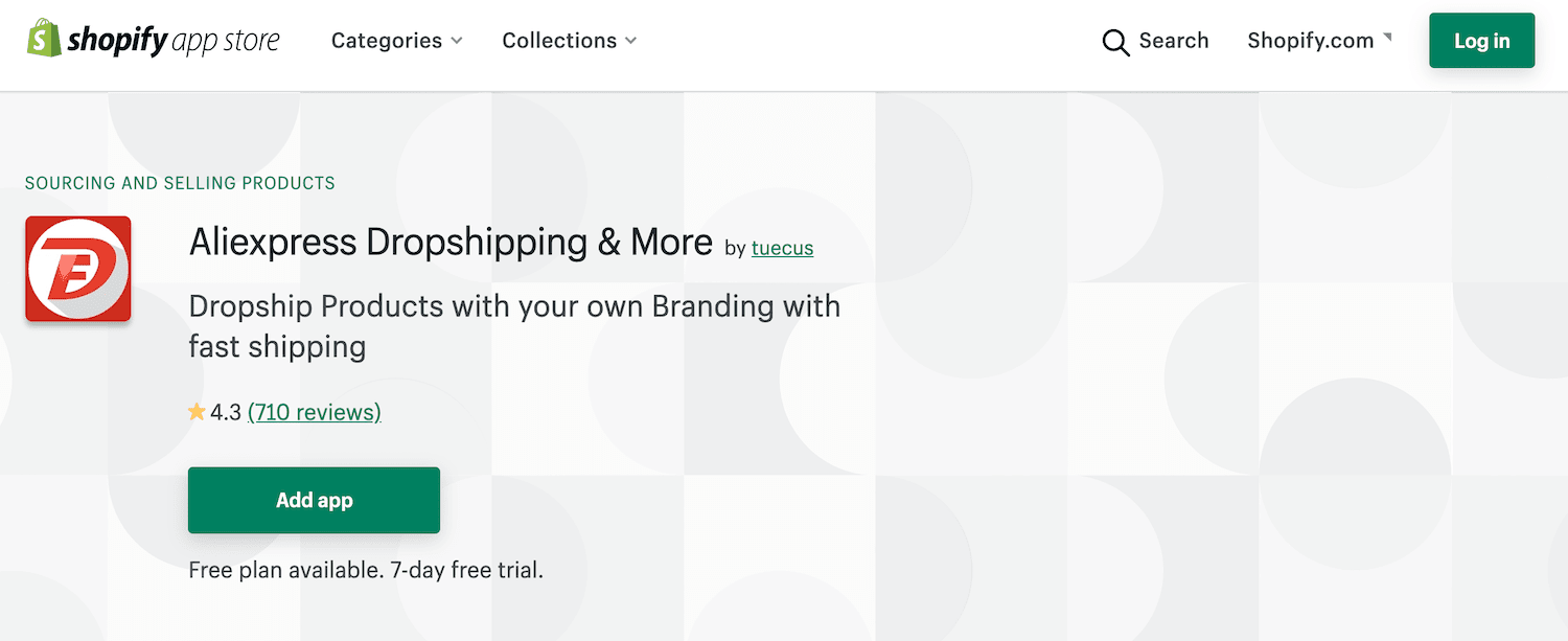 A Shopify dropshipping application.