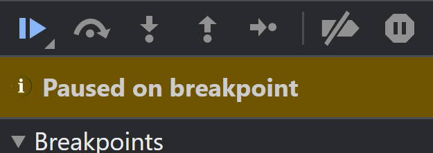 Ícones do Chrome breakpoint