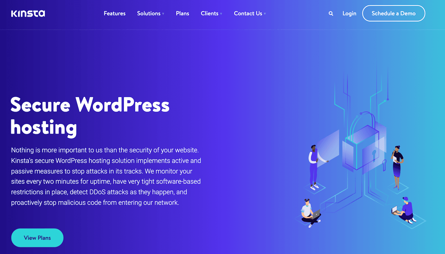 Kinsta's secure WordPress and WooCommerce hosting.