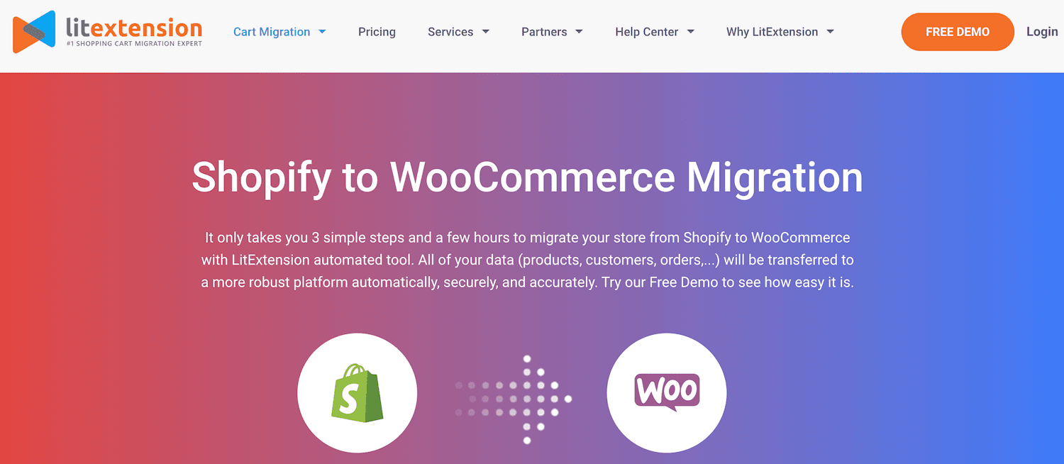 Shopify to WooCommerce migration.