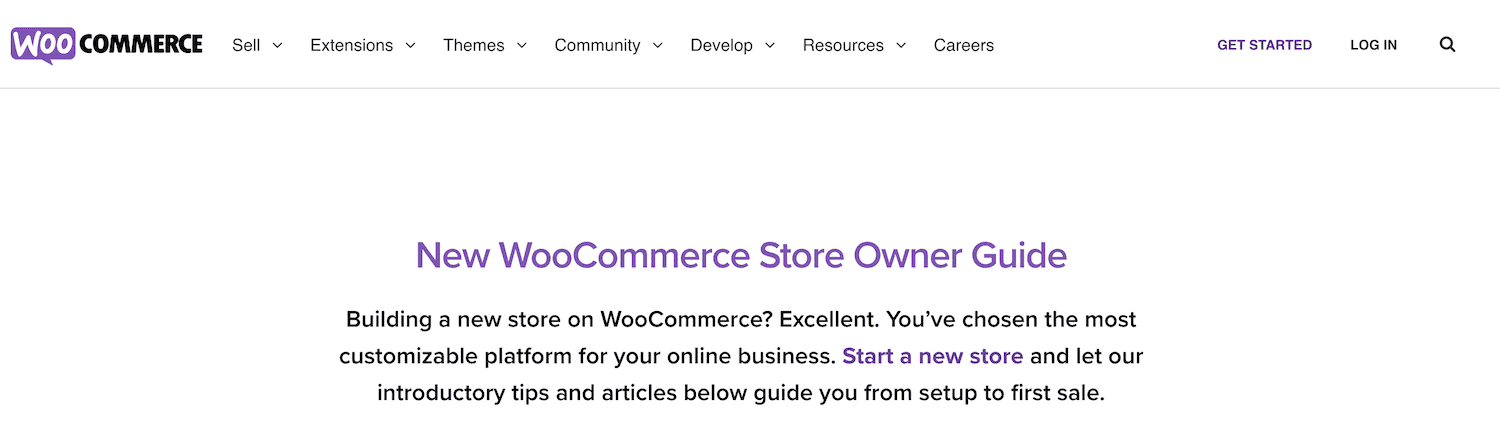 The WooCommerce new store owner guide.