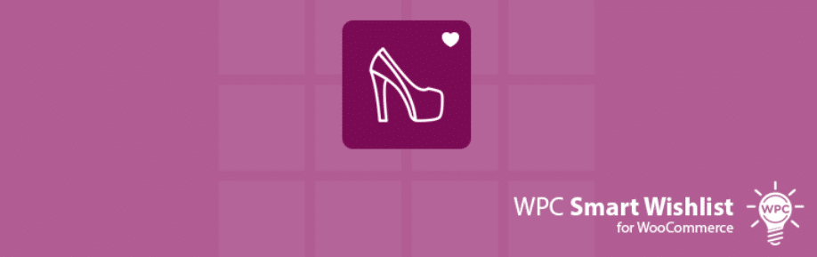 Nel branding del plugin WPC Smart Wishlist for WooCommerce dominano le tonalità del viola