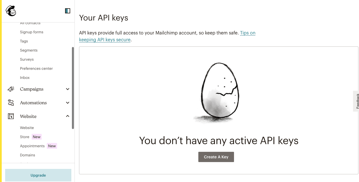 Create your API key