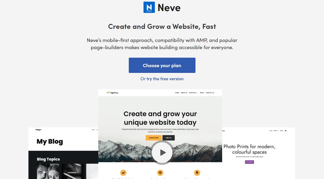 Neve's homepage.
