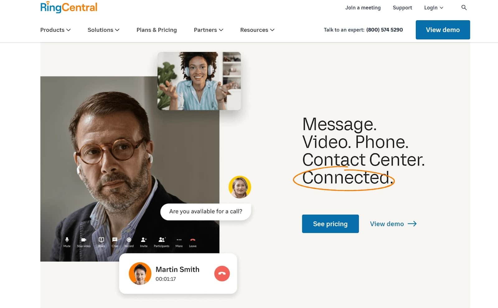 RingCentral Webseite