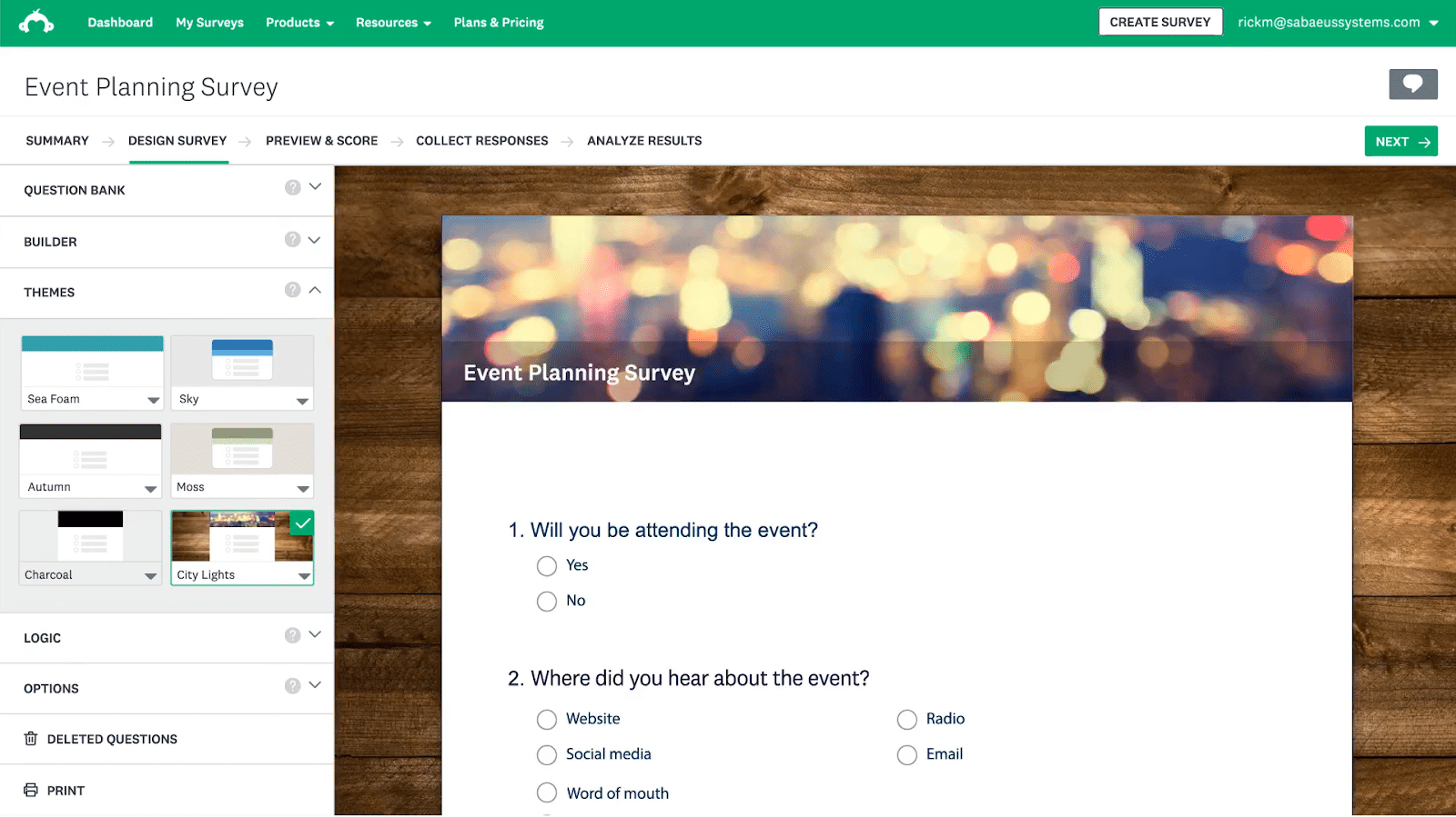 SurveyMonkey form