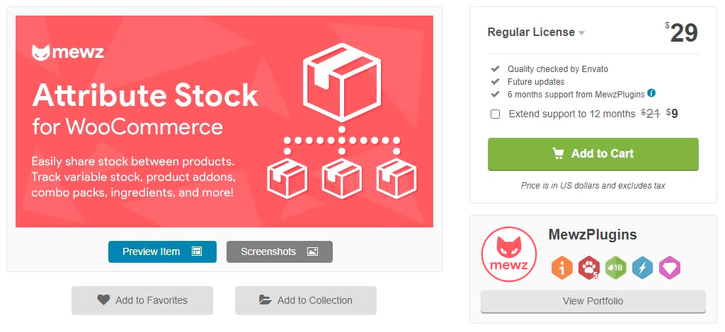 WooCommerce Attribute Stock.