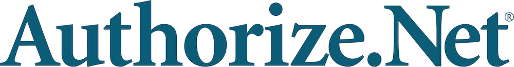Il logo blu di Authorize.net.