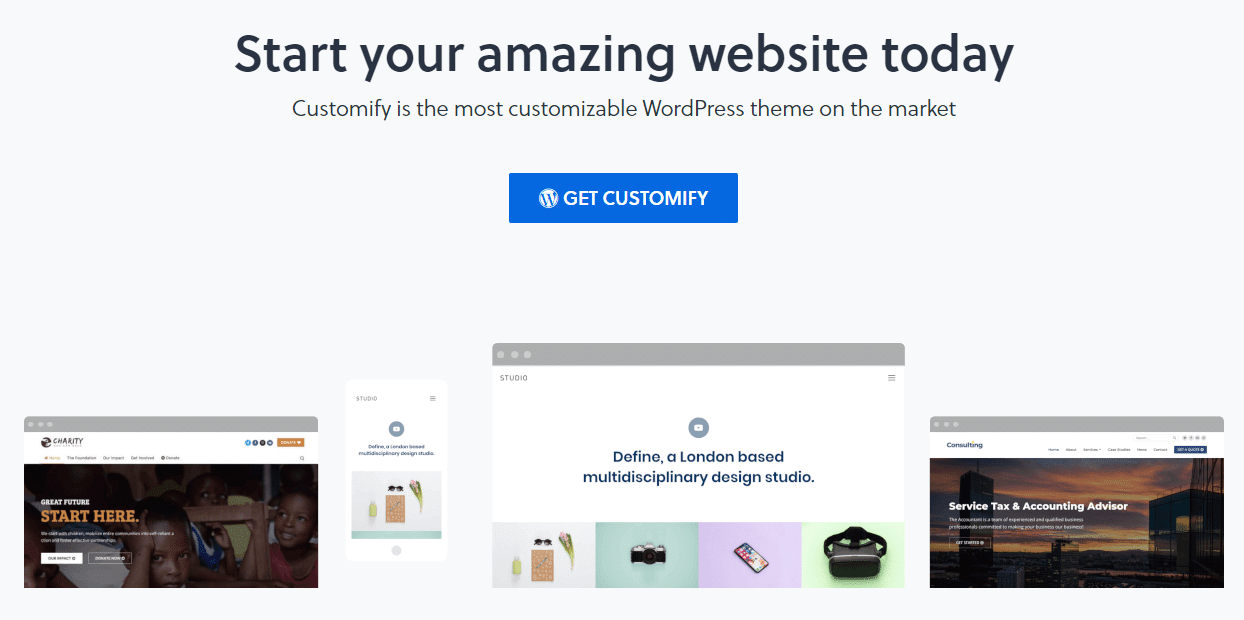 Customify theme