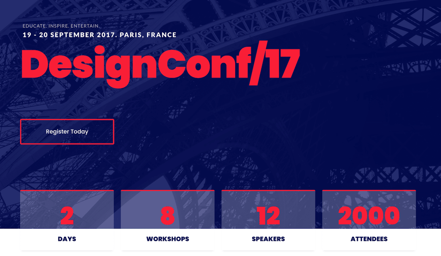 DesignConf template