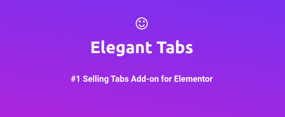 Homepage di Elegant Tabs for Elementor