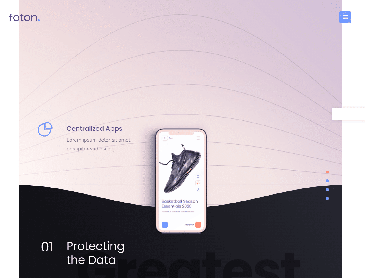 Foton landing page