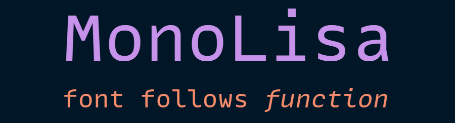 Mejores tipografías para programación - Monolisa font