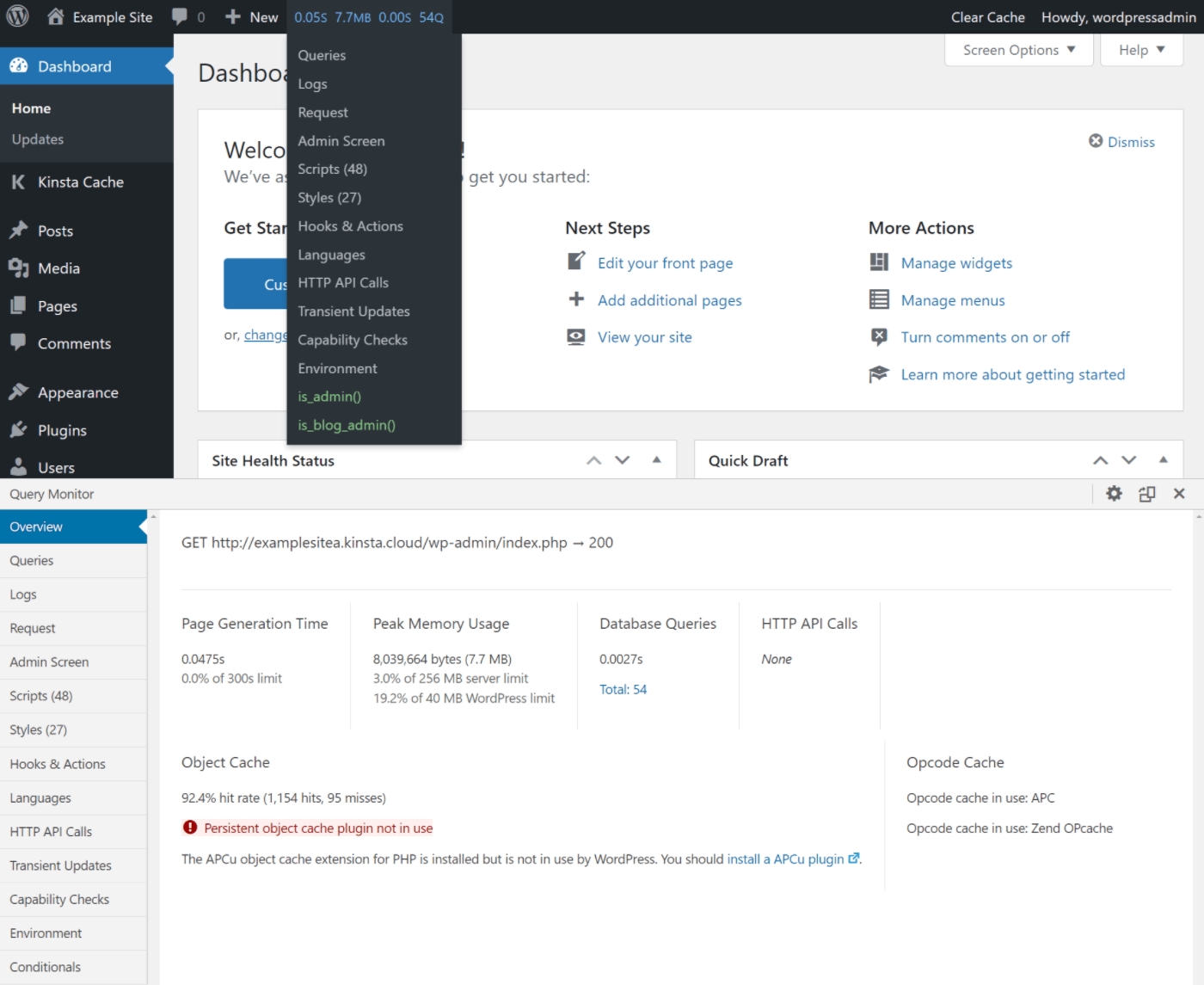 Wp query. Query Monitor.