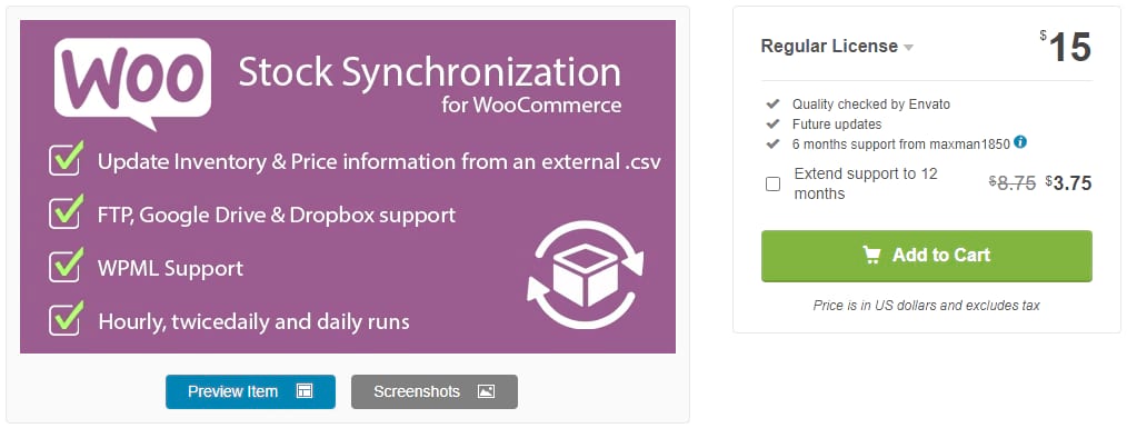 Stock Synchronization for WooCommerce.