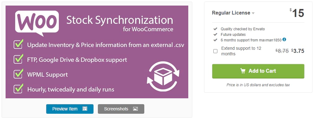 Stock Synchronization for WooCommerce Plugin