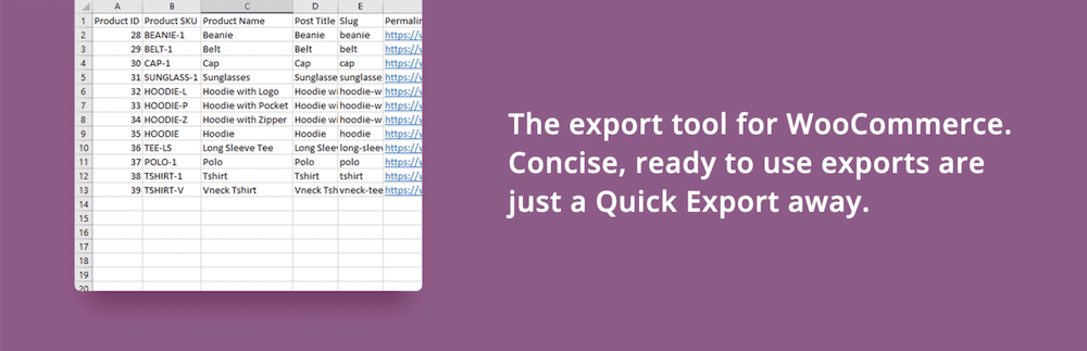 De WooCommerce Store Exporter plugin.