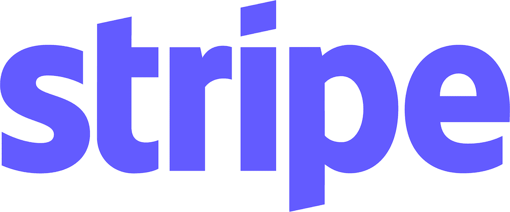 Das Stripe-Logo, in lila