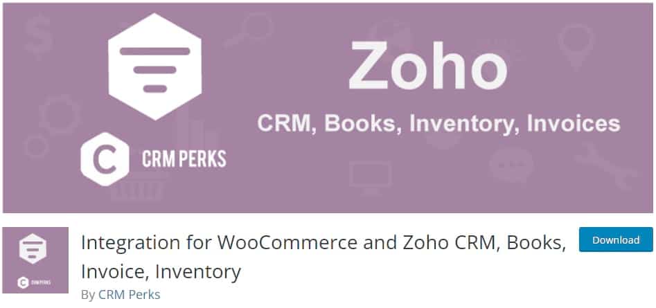 Intégration for WooCommerce and Zoho CRM.