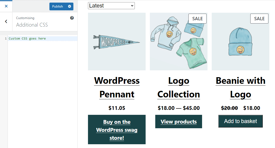 Añadir css personalizado a través del personalizador de WordPress