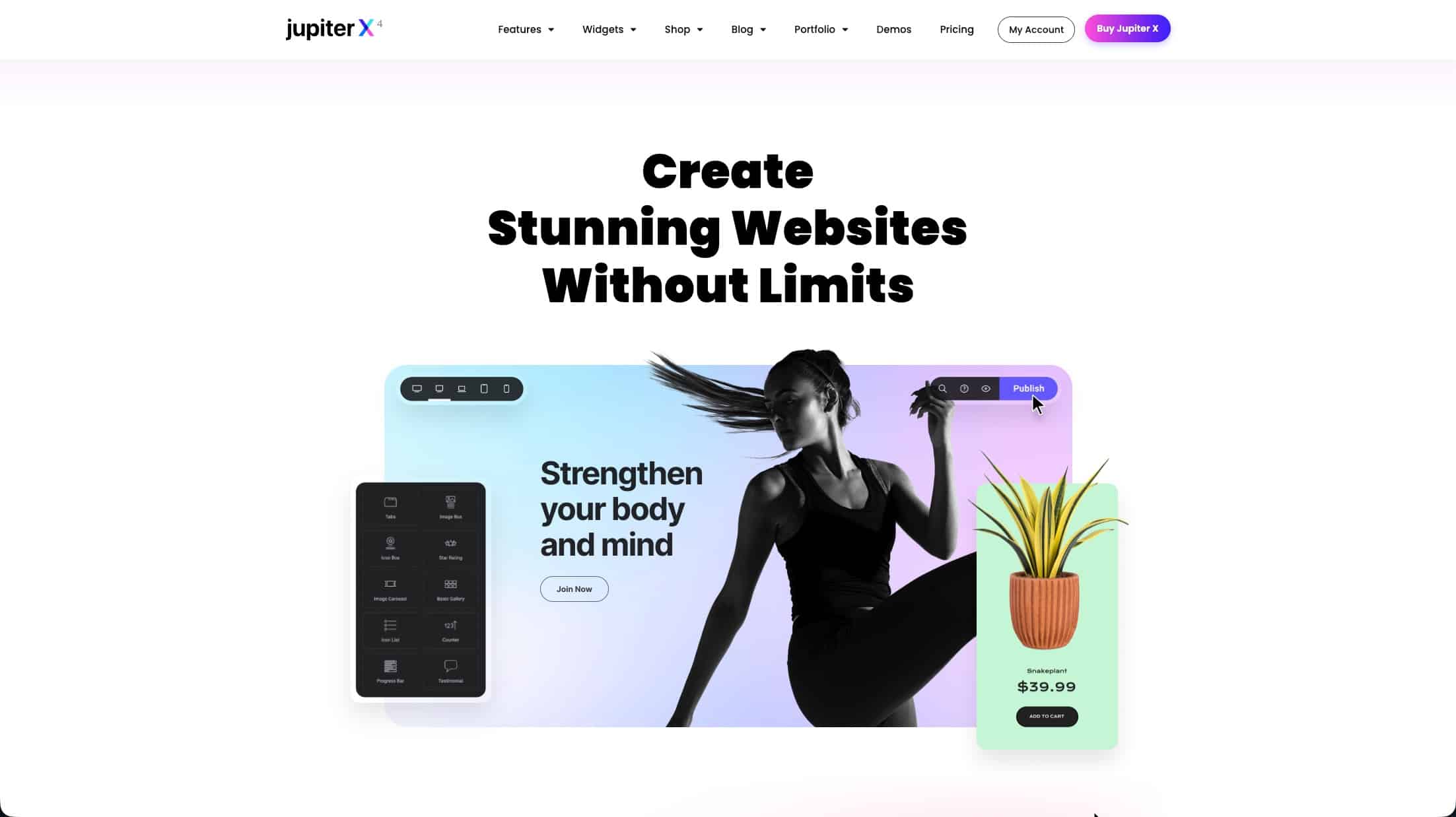 Picture of JupiterX's website