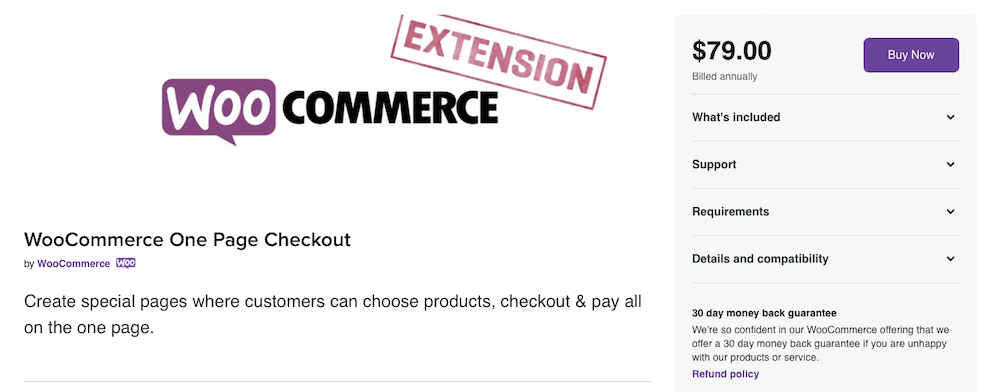 Extension WooCommerce One Page Checkout