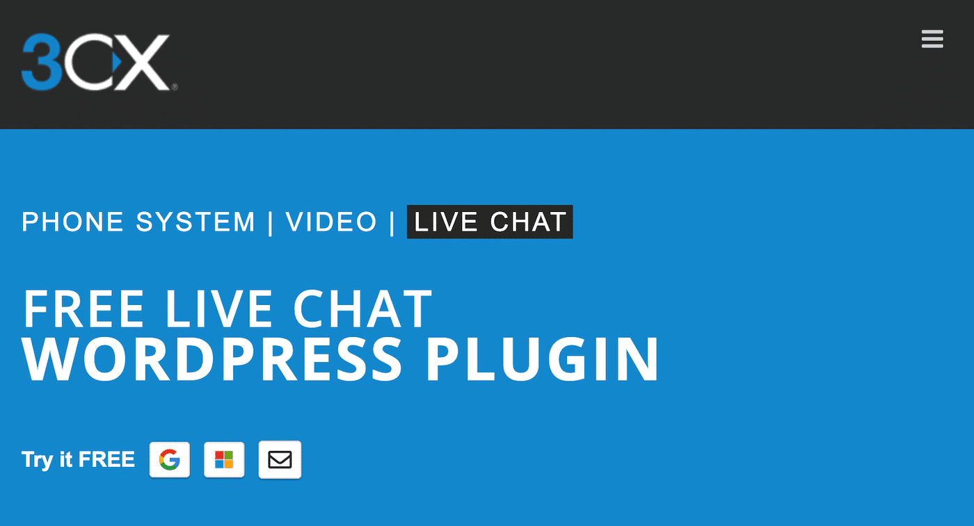 3CX Live Chat plugin