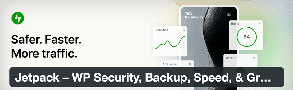 Extension WordPress de sécurité Jetpack