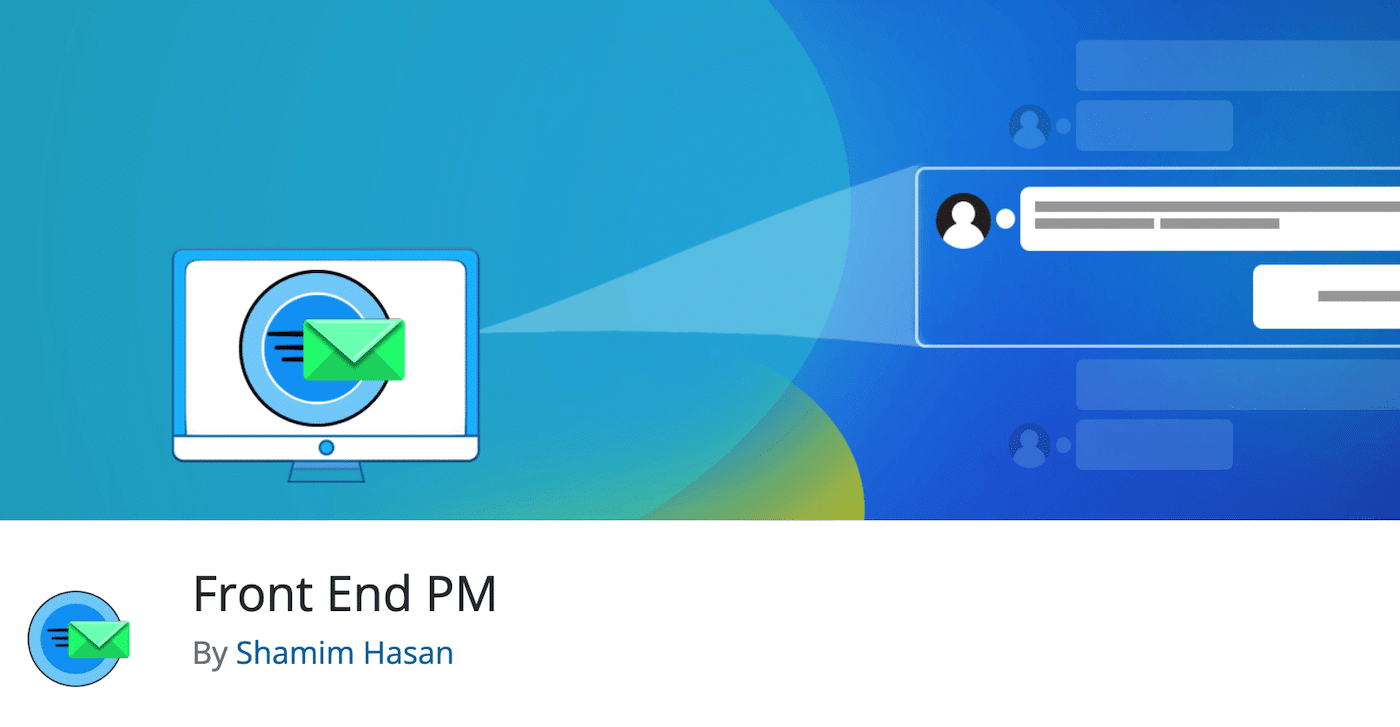 Front End PM chat plugin
