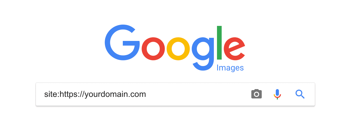 Google Image Search indexação de verificação de imagem