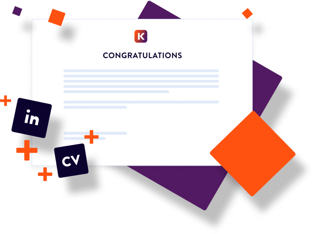 An example Kinsta Academy certificate