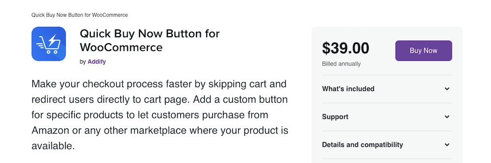 Extension Quick Buy Now Button for WooCommerce 
