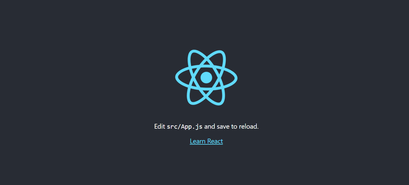 React development server after installation