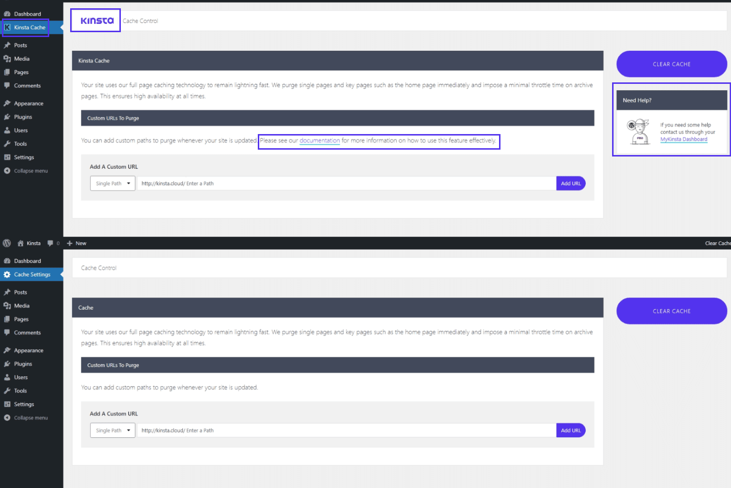 White labeling the Kinsta MU plugin with its before and after pictures.