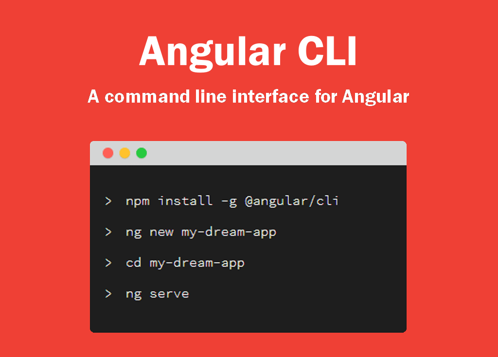 Comandi della CLI di Angular.