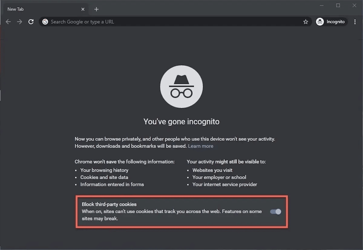 Incognito mode for online activity - Website Features - Developer Forum