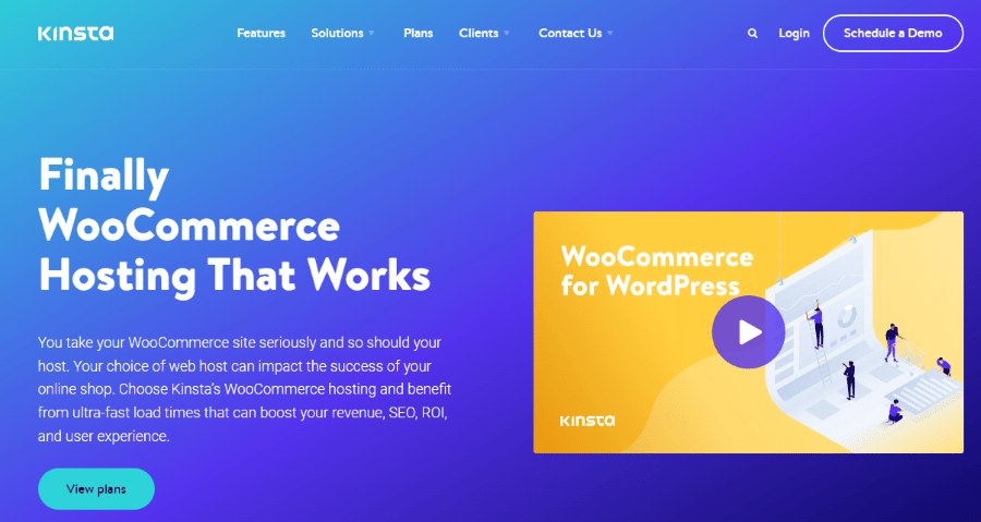 Hébergement WooCommerce avec Kinsta