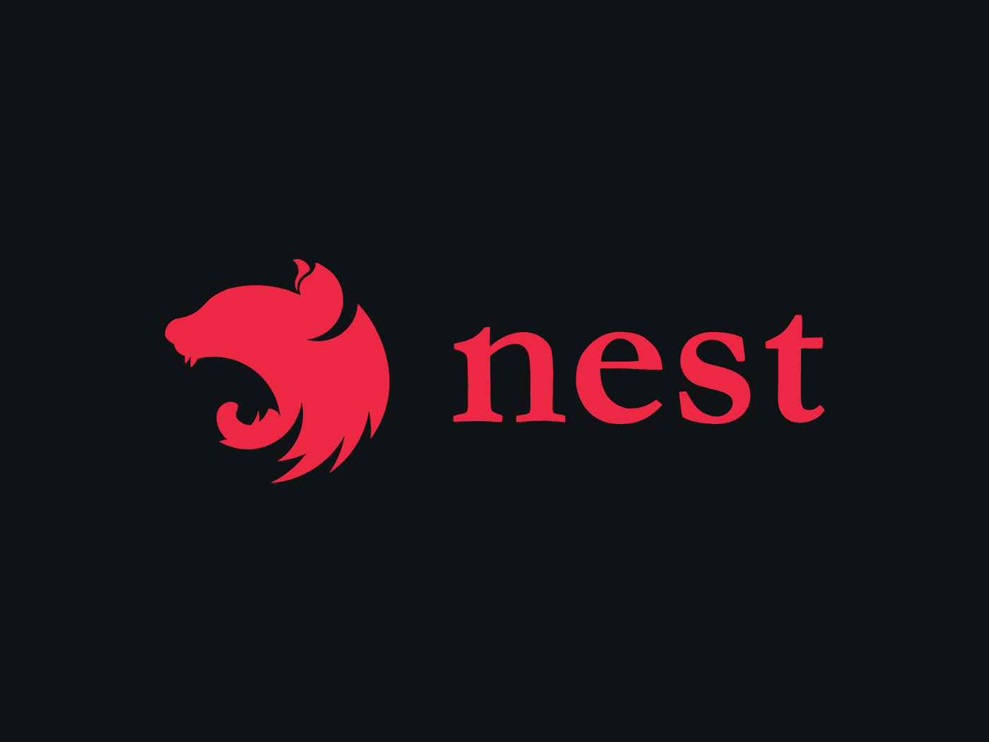 Le logo officiel de Nest.js